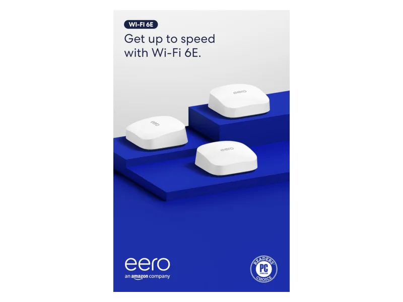 Amazon eero Pro 6E Mesh WiFi System (3-pack)